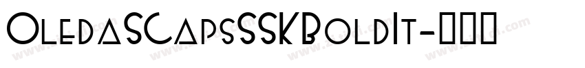 OledaSCapsSSK BoldIt字体转换